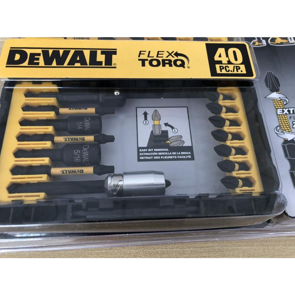 Bộ mũi vít 40 chi tiết  DeWALT DWA2T40IR IMPACT READY FlexTorq