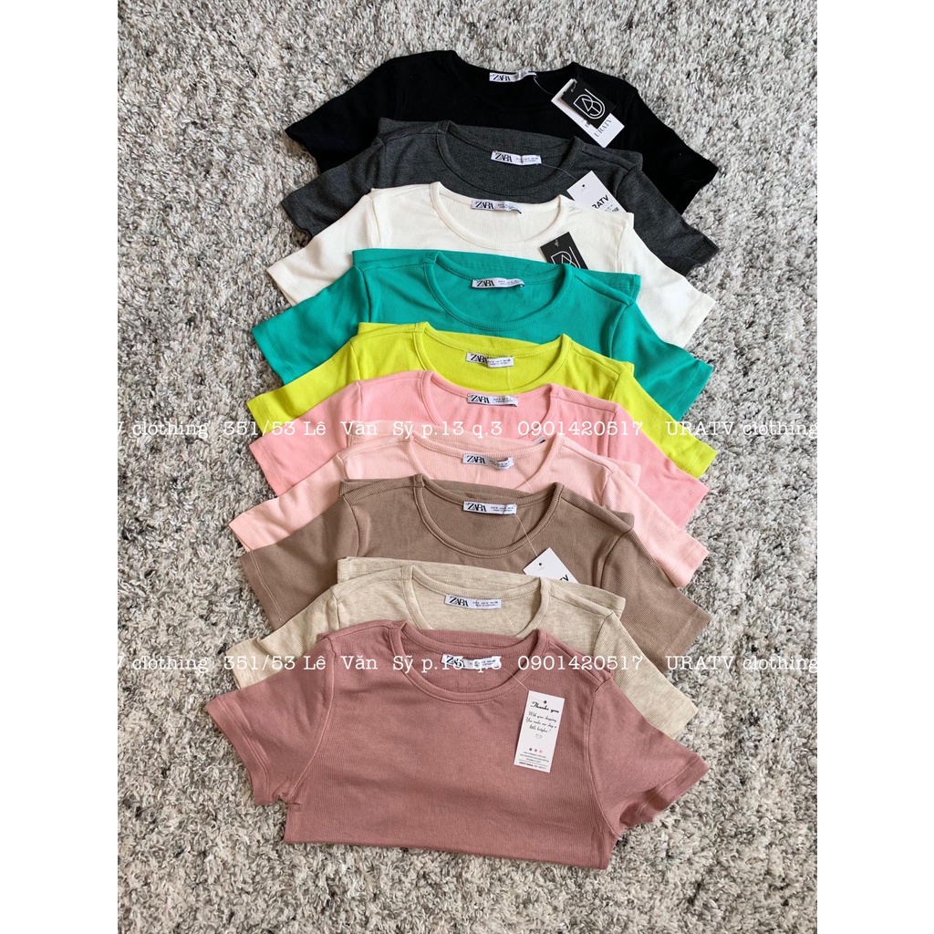 [ẢNH THẬT-CÓ SẴN] Áo thun gân tay ngắn ZR 145