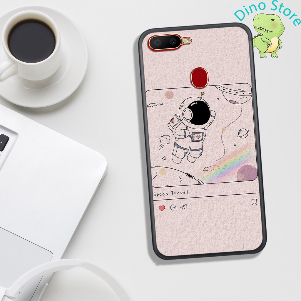 ỐP LƯNG OPPO A5S/A7/F9/A12 ,  IN HÌNH PHI HÀNH GIA DỄ THƯƠNG, ĐỘC LẠ, NGỘ NGHĨNH