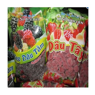 Bộ 2 gói kẹo dâu tây và dâu tằm Đà Lạt loại 200g