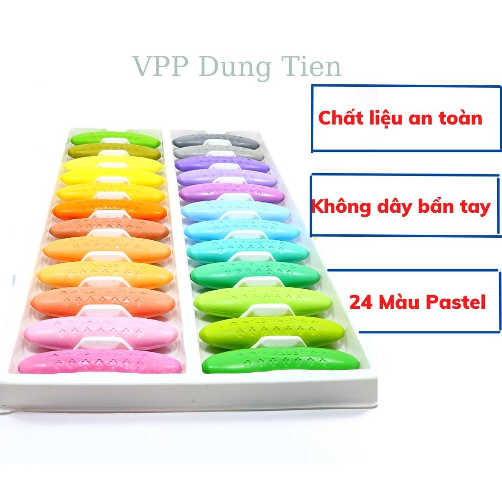 Bút Màu Hữu Cơ, Bộ Sáp Hữu Cơ 24 Màu PEANUT PASTEL CR2002