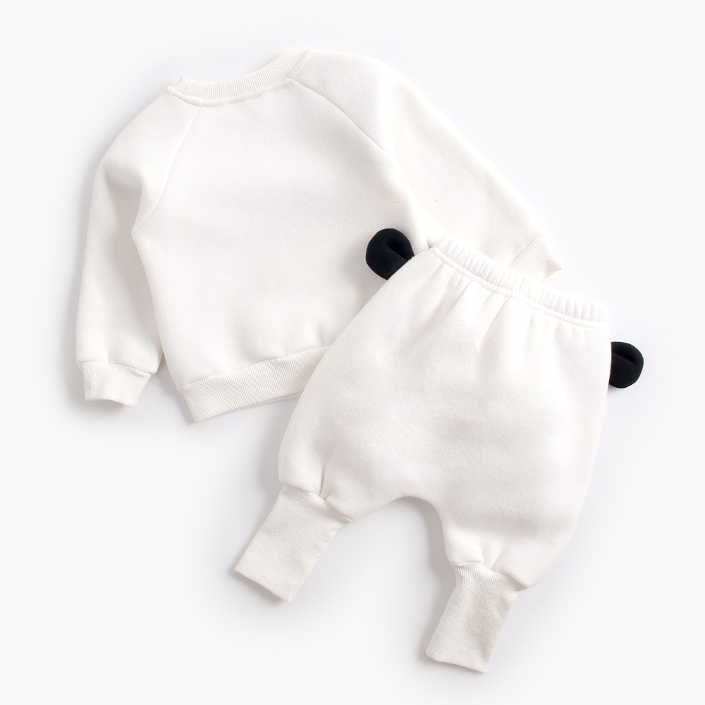 Bộ áo thun dài tay kèm quần Sanlutoz hình động vật thời trang dễ thương cho trẻ