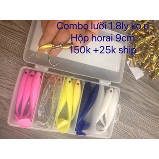 Mồi mềm horai 9cm+ lưỡi 1.8 ly