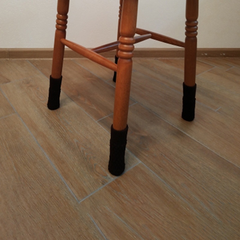 Bộ 4 Vỏ Bọc Chân Ghế Dệt Kim Chống Trượt Giảm Tiếng Ồn Tiện Dụng