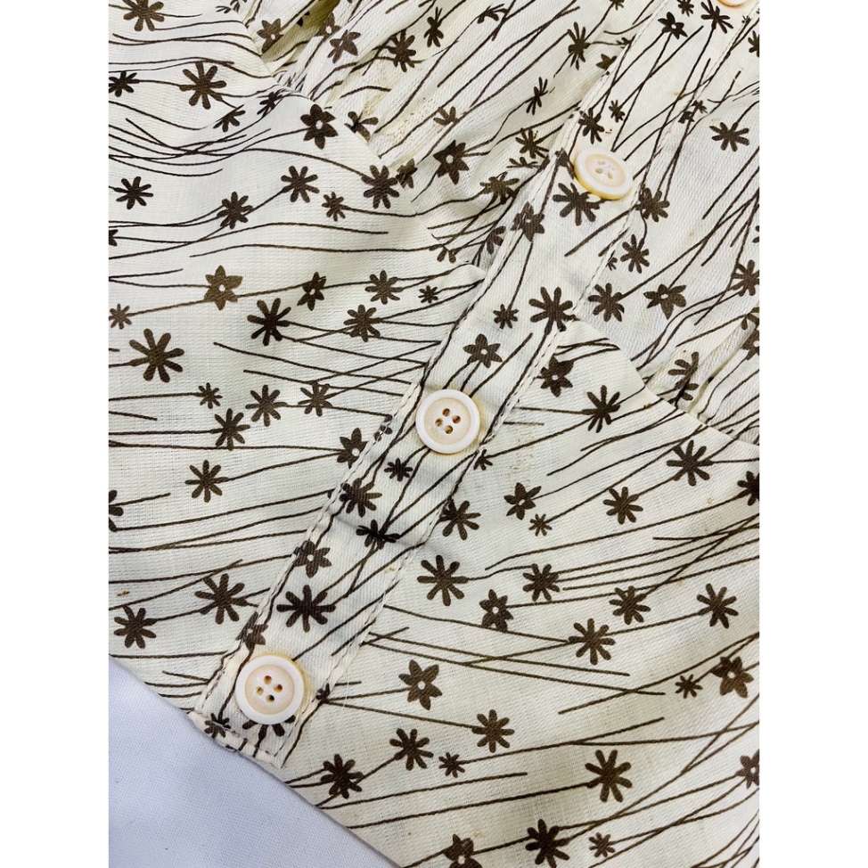 SPK- Áo kiểu nữ, áo nữ hoa nhí màu nude size S SKUA-68