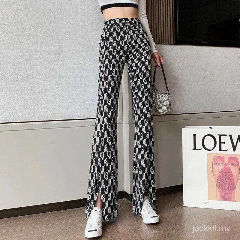 quần ống rộng Lưng Cao Xẻ Tà Thời Trang Mùa Hè Mới Cho Nữ 2021 | BigBuy360 - bigbuy360.vn
