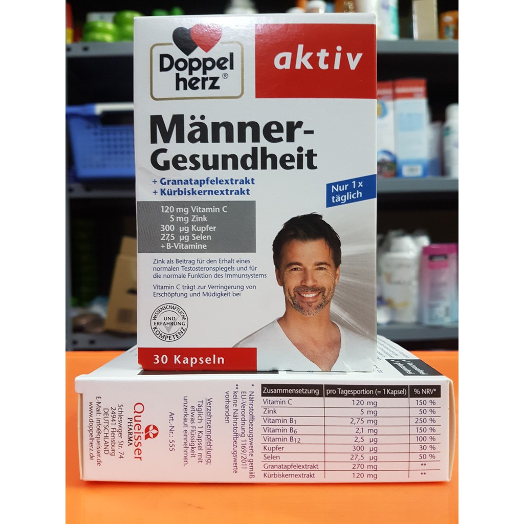 Hàng Đức Manner Gesundheit hộp 30 viên mẫu mới của Đức