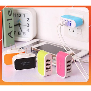 Củ sạc 3 cổng usb- Củ sạc đa năng sạc nhiều máy