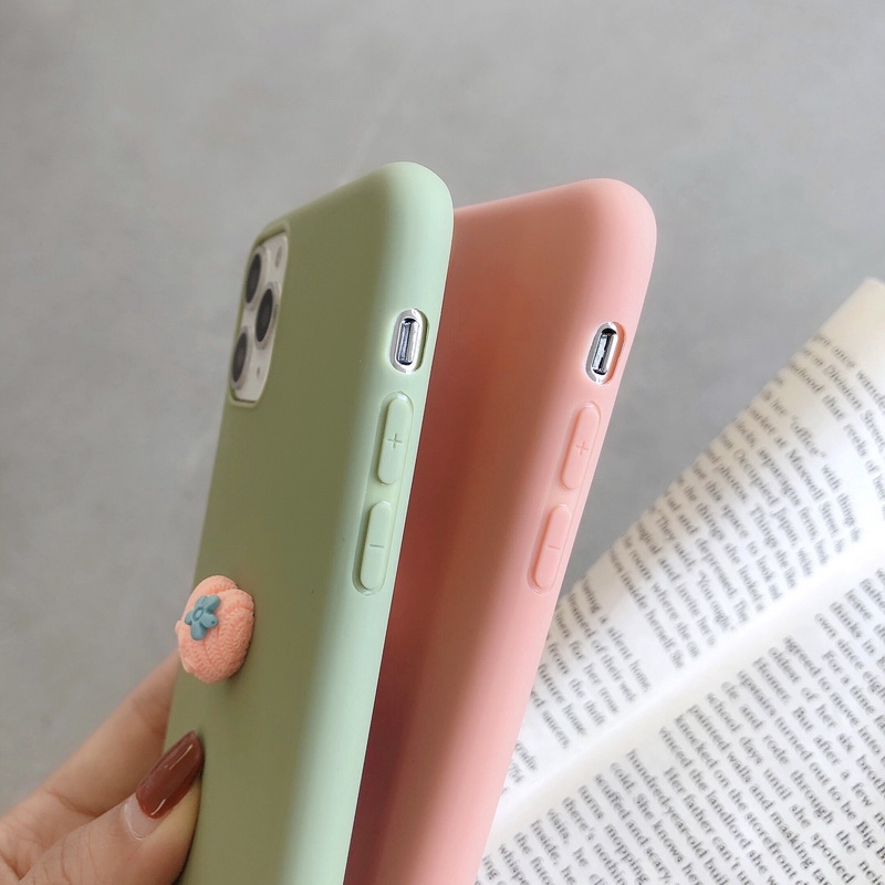 Ốp điện thoại gắn trái tim 3D nhỏ DIY cho Samsung Galaxy J7 J2 J5 Prime A7 2018 A50 A50S A30S A03S A01