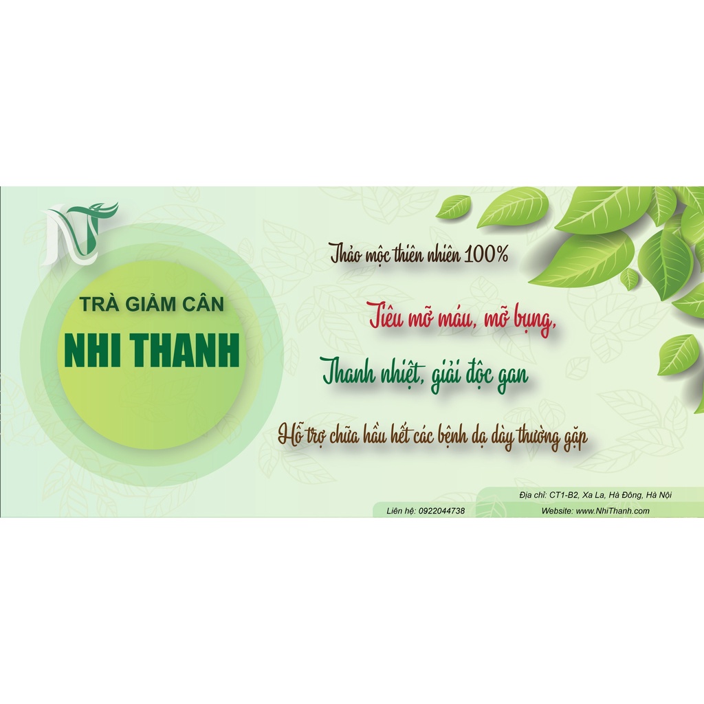 Trà giảm cân thảo mộc gia truyền Nhi Thanh, tốt cho sức khỏe, gói 200g
