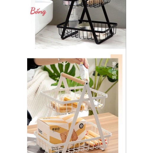 Giỏ để đồ đa năng 2tầng
