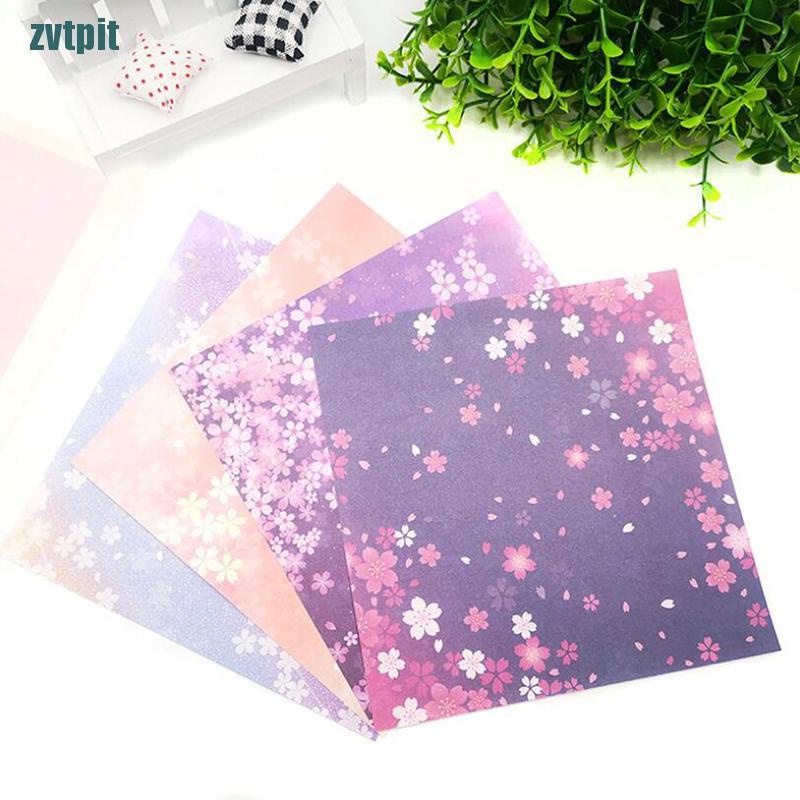 Bộ 60 / 65 giấy gấp origami hai mặt họa tiết hoa và ngôi sao