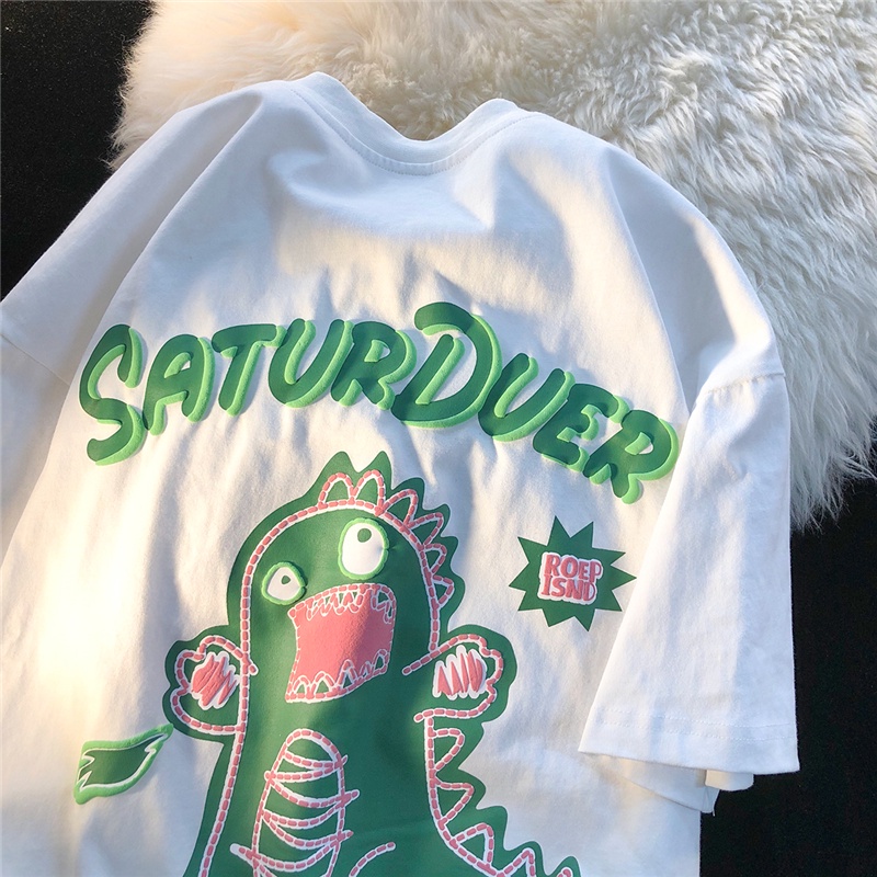 NRVP Áo Thun Tay Ngắn Cổ Tròn Thời Trang Mùa Hè Phong Cách Hàn Quốc Mới