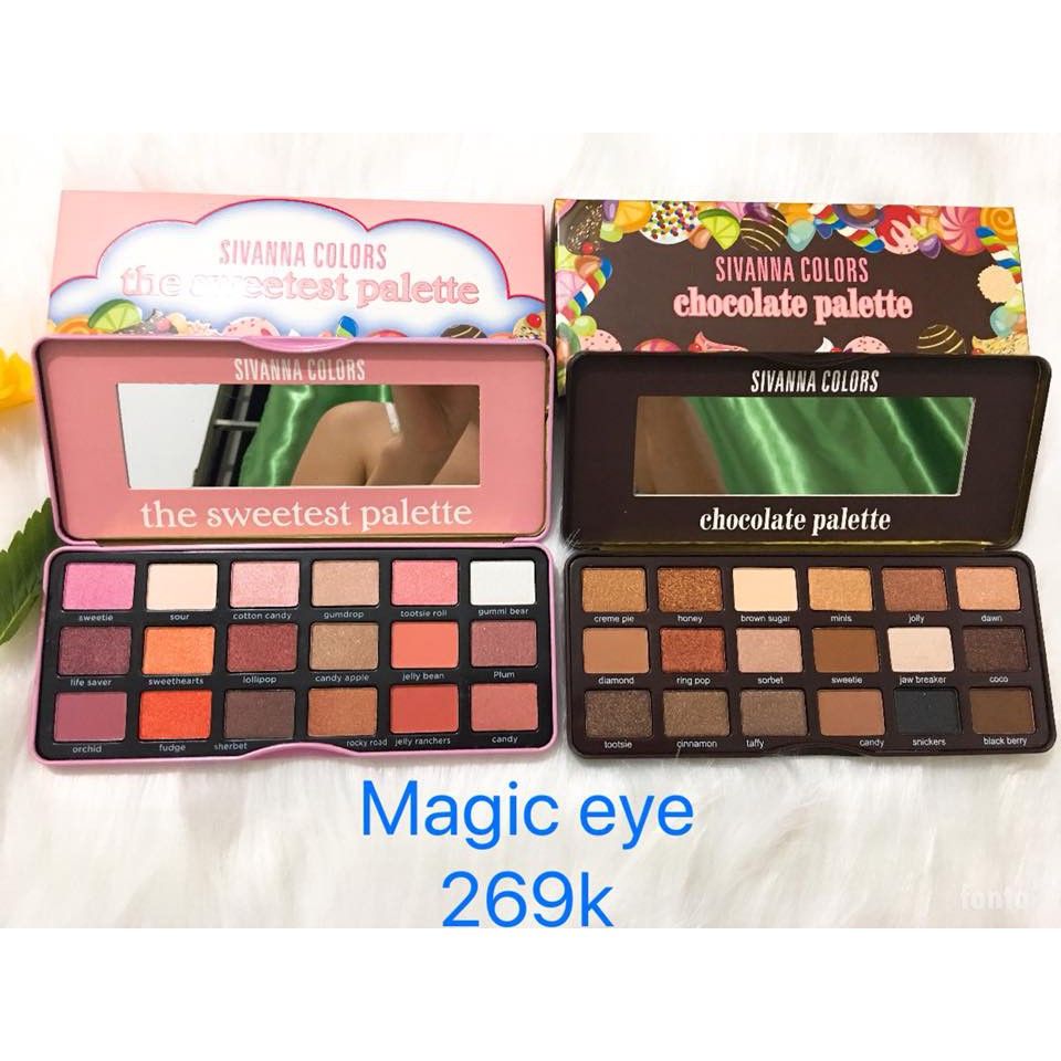 Phấn mắt sivanna colors sweetest palette