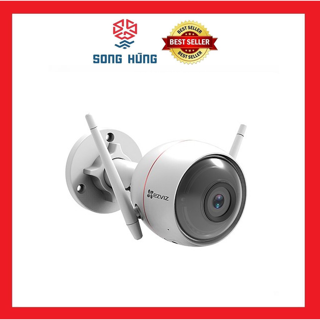 Camera thân báo động C3W 1080P(Hỗ trợ đèn ánh sáng trắng, có màu ban đêm, đèn &amp; còi báo động, tự ghi âm lời cảnh báo)