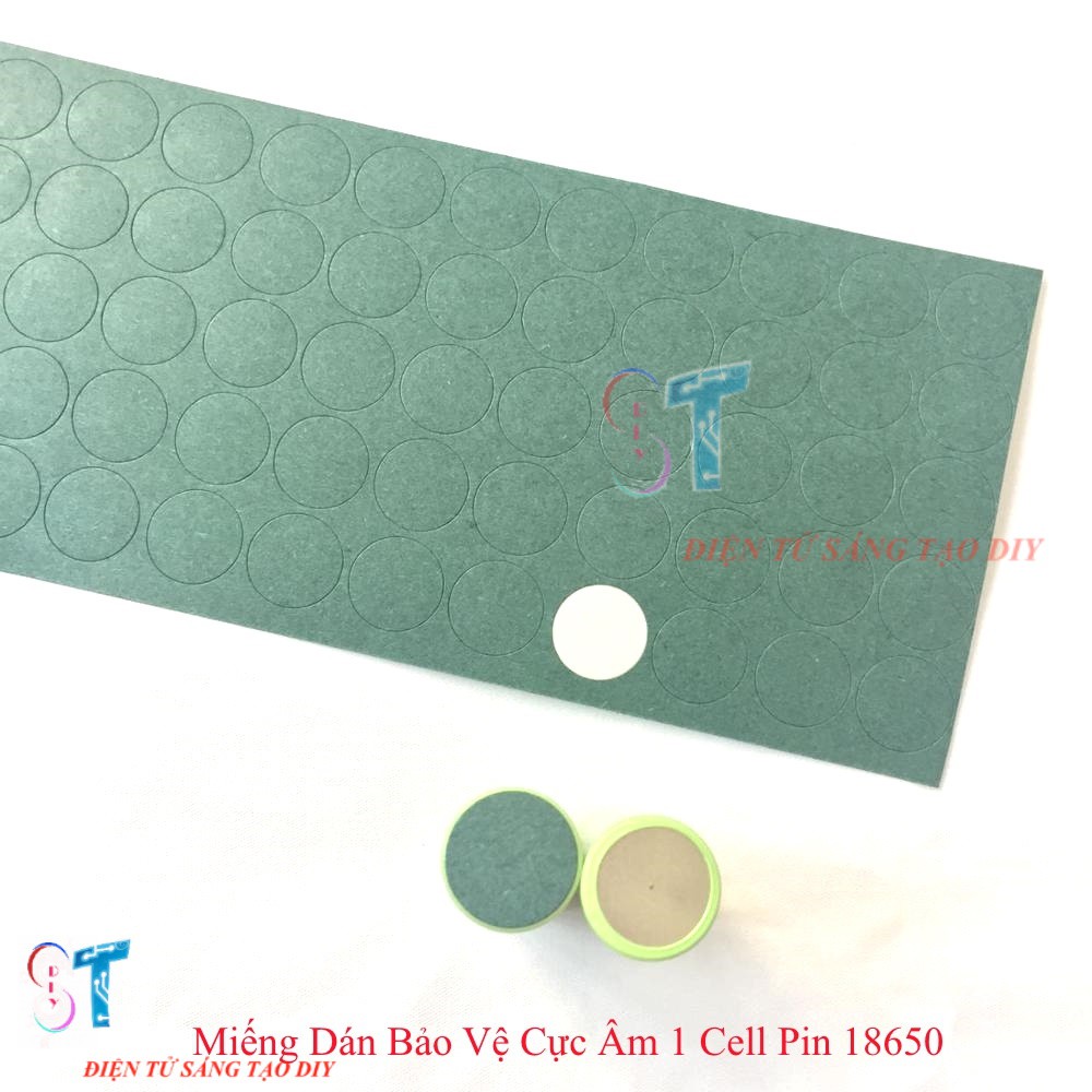Miếng Dán Bảo Vệ Cực Âm 1 Cell Pin 18650
