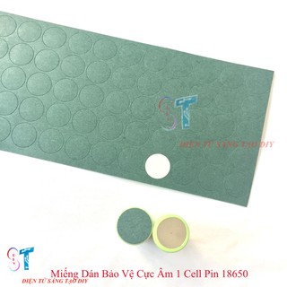 Miếng dán bảo vệ cực âm 1 cell pin 18650
