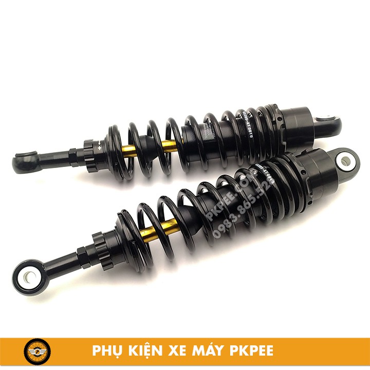 Phuộc AT Mẫu Nitron Full Đen Ty Vàng  Gắn Dream, Wave, Future, Sirius, Axelo - BH 12 Tháng