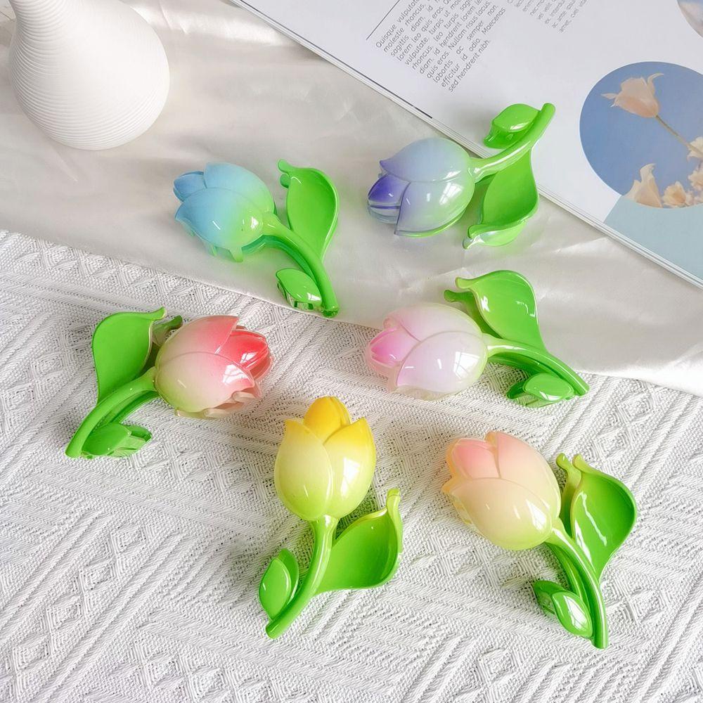 Kẹp Tóc Hoa Tulip Thời Trang Cho Nữ
