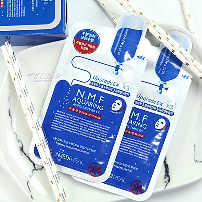 Mặt nạ cấp ẩm dưỡng da Mediheal NMF Aquaring Ampoule Mask 27ml - Tách lẻ 1 miếng (Hàng Chuẩn)