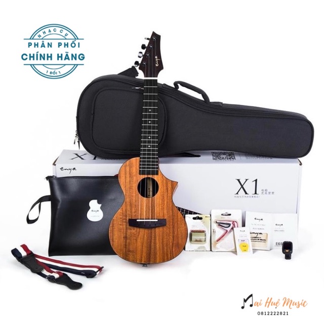 Đàn Ukulele Enya EUC EUT-X1C tặng đầy đủ phụ kiện hãng