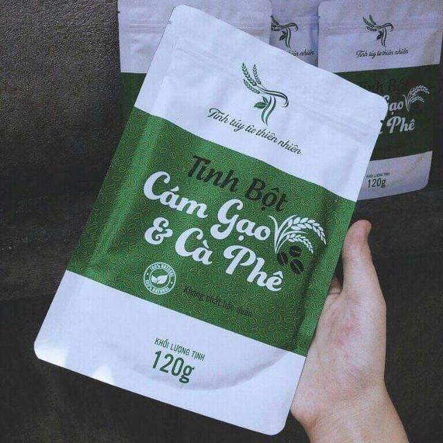 Combo cám gạo cafe + mỡ trăn N'store 140k