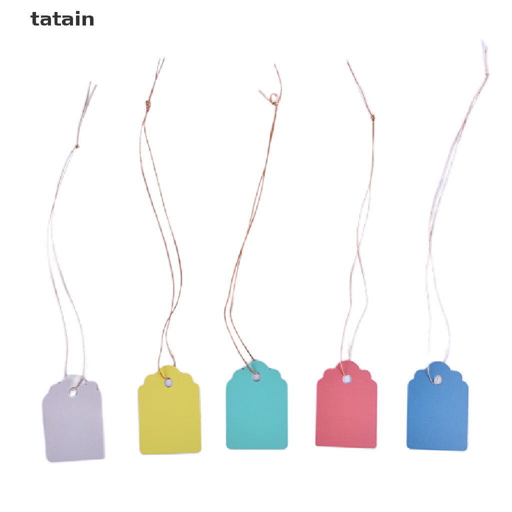 [TAT] 100Pcs Garden Plant Labels Plastic Plant Tags Nursery Markers Flower Pots Seed CVX