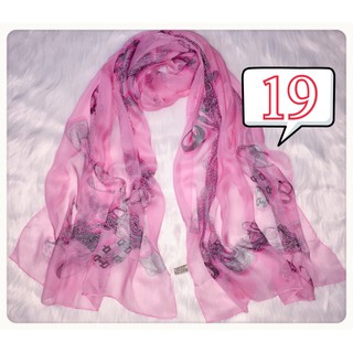 Khăn VOAN quàng cổ lịch sự màu pink xinh 19 gigi