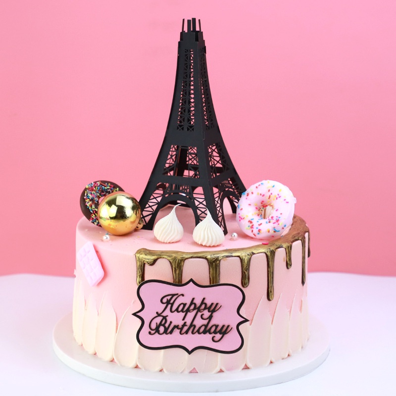 [SIÊU RẺ❤️] – Tháp Eiffel - Trang trí bánh sinh nhật bánh kem