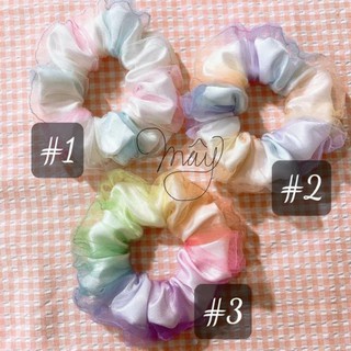 Ảnh thật] CỘT TÓC SCRUNCHIES GALAXY NGÀN SAO
