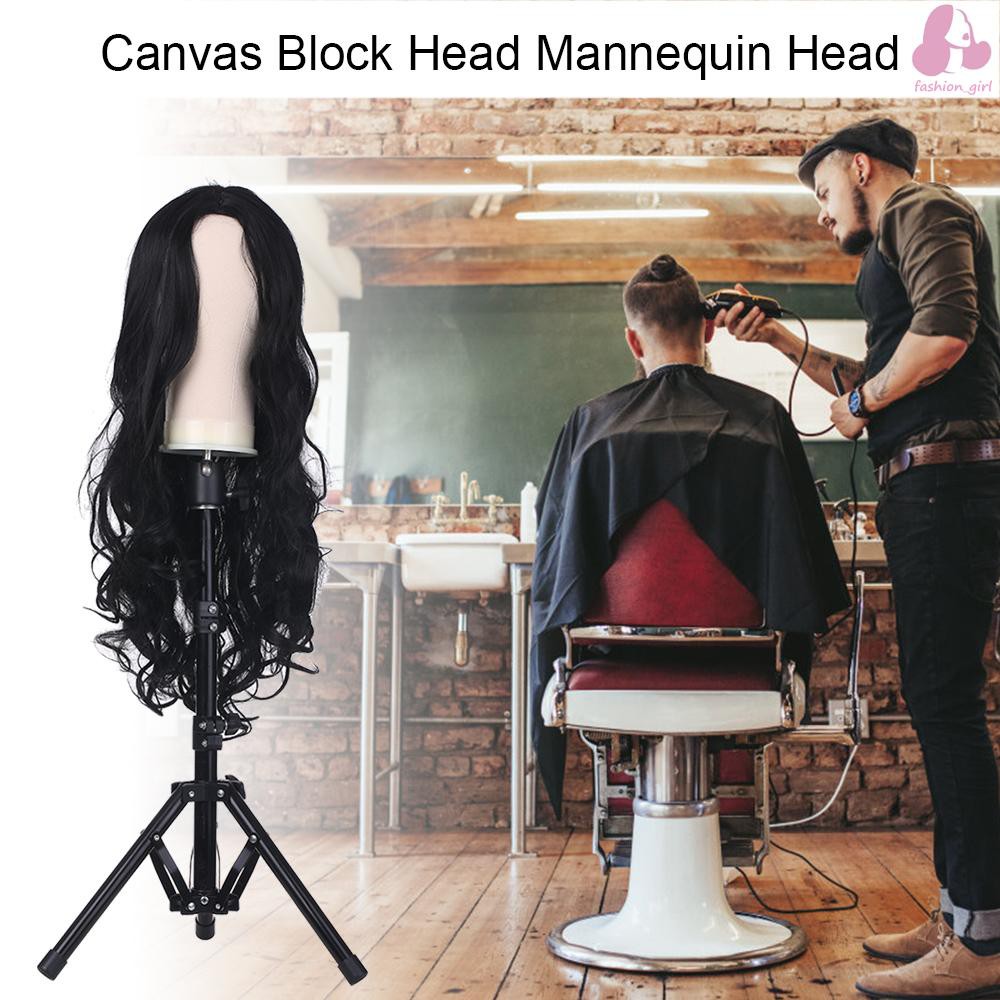 Đầu ma nơ canh bằng vải canvas 25" chuyên dụng để trưng bày tóc giả