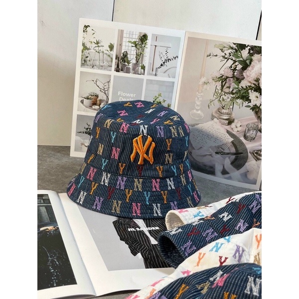 Mũ Bucket phối màu logo thêu đẹp (mang được 2 mặt)