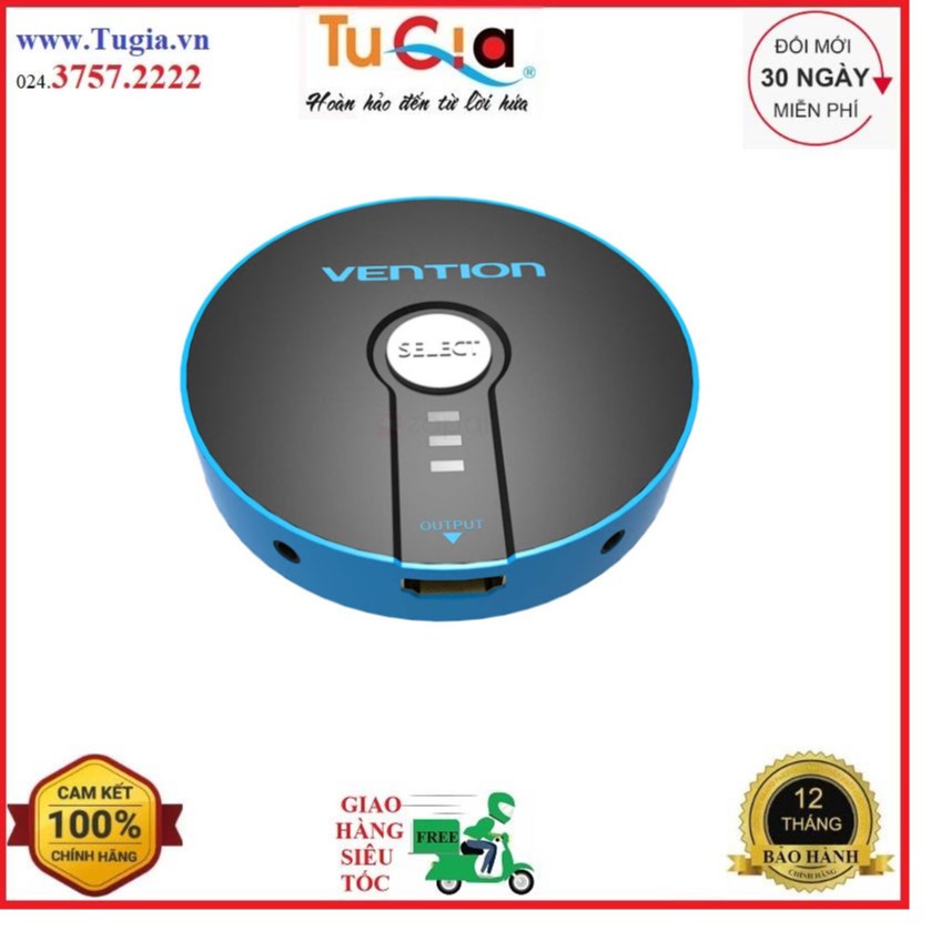 Bộ gộp tín hiệu HDMI 3 vào 1 ra Vention VAAS17L Hàng Chính Hãng