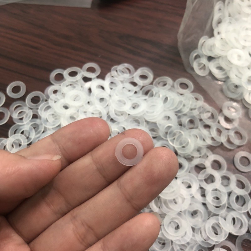 Set 10 Túi 50 Cái Khoen Nhựa Tròn Nhiều Cỡ Trắng Trong / Đục