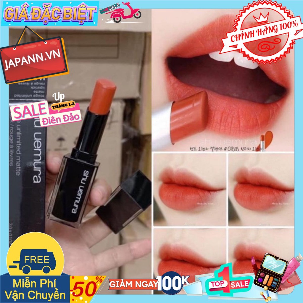 ♥𝐉𝐀𝐏𝐀𝐍𝐍.𝐕𝐍♥ Son SHU UEMURA 585 vỏ đen 2019 #ＣＨÍＮＨ ＨÃＮＧ １００%