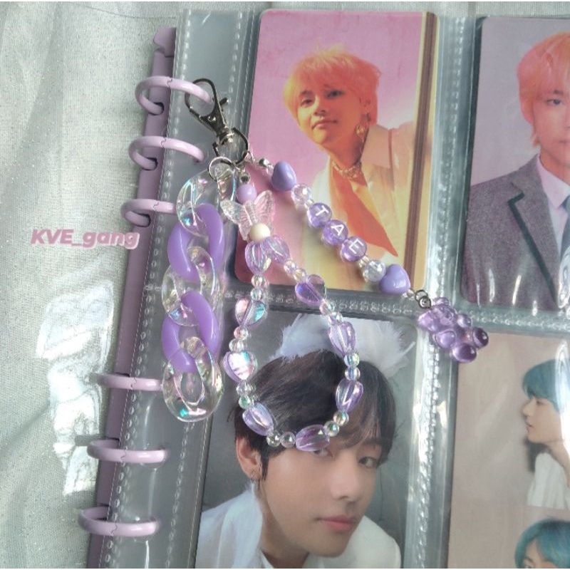 Keyrings, móc khoá Handmade kèm chuỗi xích dùng để trang trí binder, balo,... siêu xinh