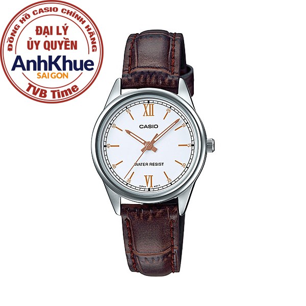 Đồng hồ nữ dây da Casio chính hãng Anh Khuê LTP-V005L-7B3UDF (28mm)