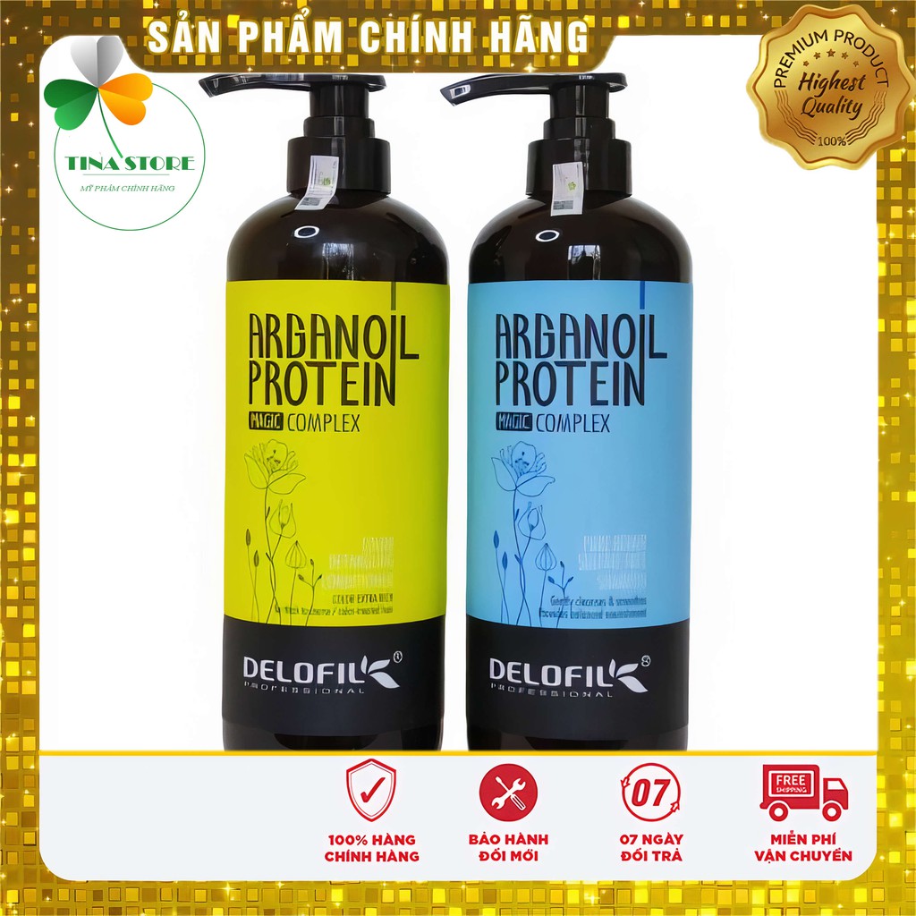 Miễn Ship🔥Cặp Dầu Gội Xả DELOFIL |Dưỡng Ẩm, Mềm Mượt Phục Hồi Tóc Khô Xơ, Hư Tổn | Hàng Chính Hãng