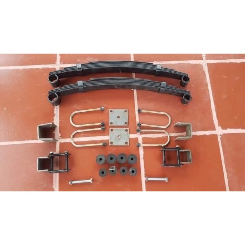 Bộ Nhíp 70cm và bộ phụ kiện lắp nhíp xe 3 bánh, xe 4 bánh,xe lôi (dài 74cm,rộng 5cm,6 lá dày 6mm,tải trọng 600kg)