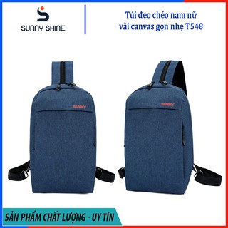 Túi đeo chéo nam, nữ kết hợp balo, chất liệu vải canvas chống nước, phong cách thể thao T548