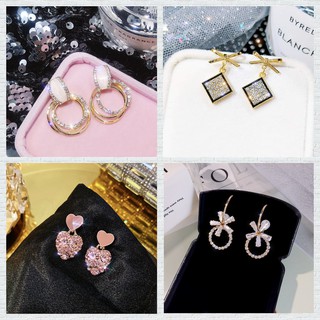 Khuyên tai 💖GIÁ HỦY DIỆT💖 dự tiệc, chân bạc, không kích ứng, không hoen ghỉ (nhiều mẫu)