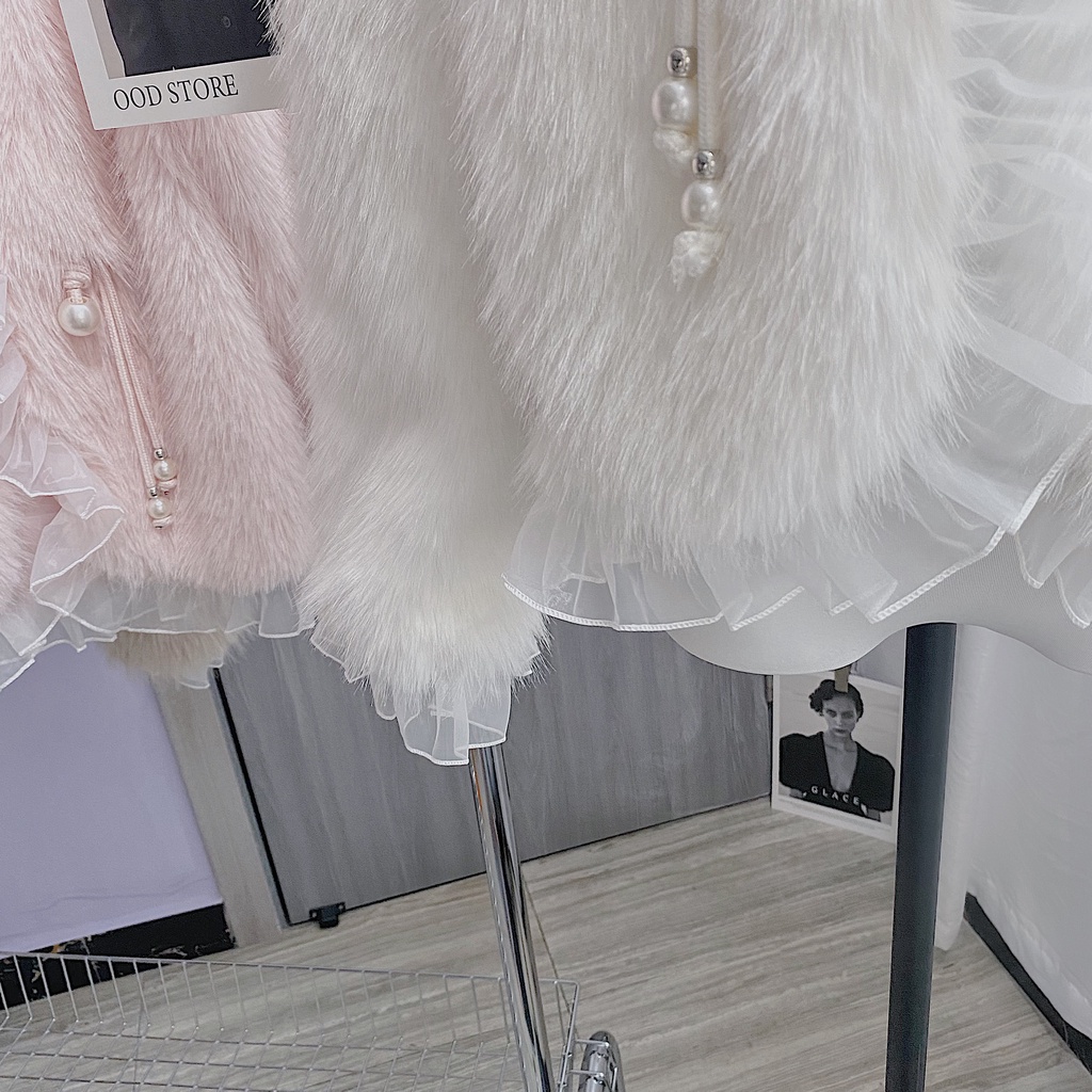 Áo Khoác Lông Cáo Thân Thiện Với Môi Trường Thời Trang 2022 Dành Cho Nữ