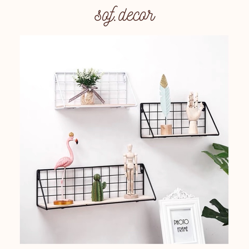 Kệ sắt treo tường, kệ đựng đồ phong cách Bắc Âu - Décor nhà Sò