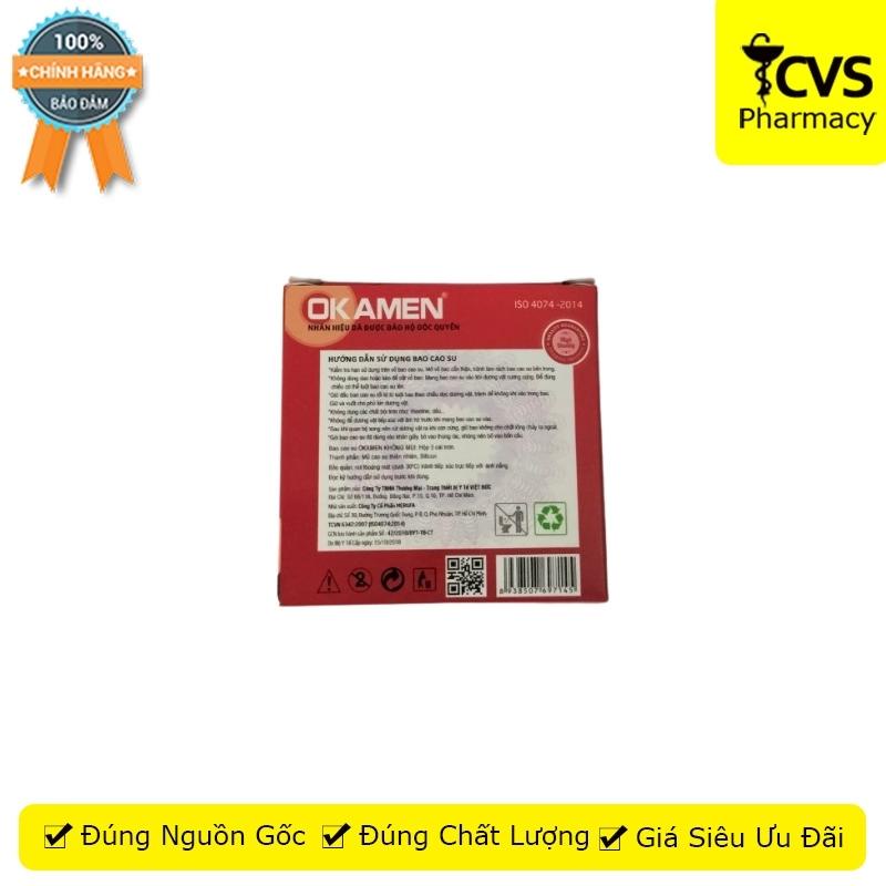 Bao Cao Su OK amen Hộp Nhỏ 3 Cái - CVS Pharmacy