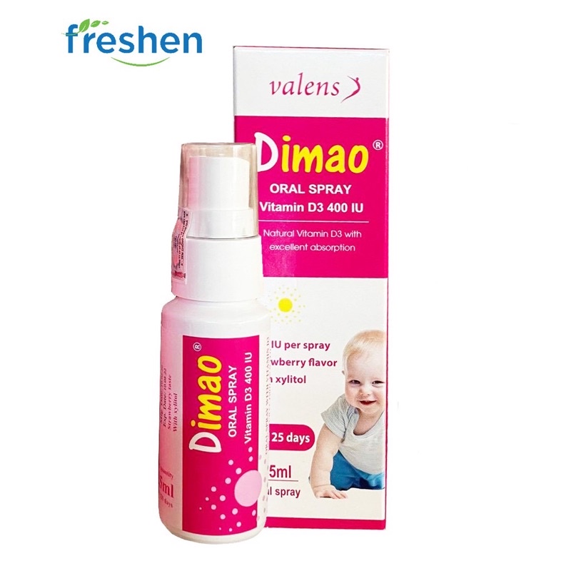 [Chính Hãng-Date2023] Dimao - Vitamin D3 400UI dạng xịt - Tăng Cường Hấp Thu Canxi