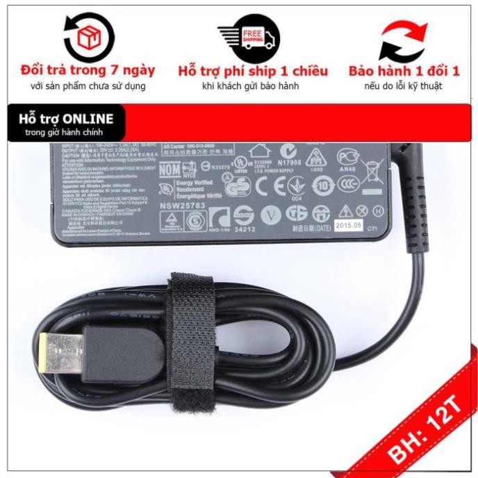 [BH12TH] [- Sạc cho Laptop Lenovo Thinkpad E440 L440 20V 2.25A chân cắm vuông USB