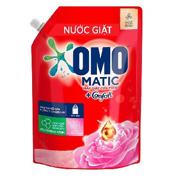 Nước Giặt Omo Matic Cửa Trên Hương Hoa Hồng Ecuador 3.6kg