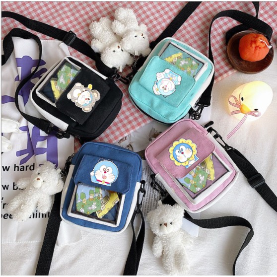 túi trong suốt doremon TCVII8 ita bag túi đeo chéo cute vintage dễ thương hot trend thần tượng hoạt hình idol