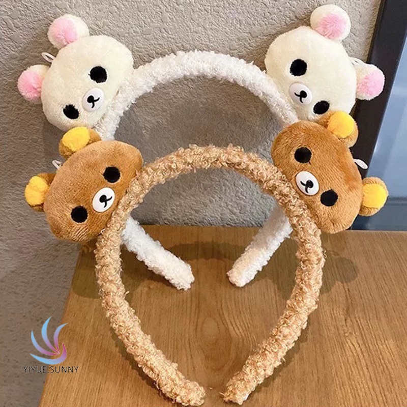 Băng Đô Rửa Mặt / Trang Điểm Bằng Vải Bông Chống Trượt Phong Cách Hàn Quốc Cho Nữ