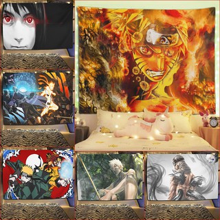 Naruto 24 Thảm treo tường - Tranh vải decor tặng kèm móc treo tiện lợi.